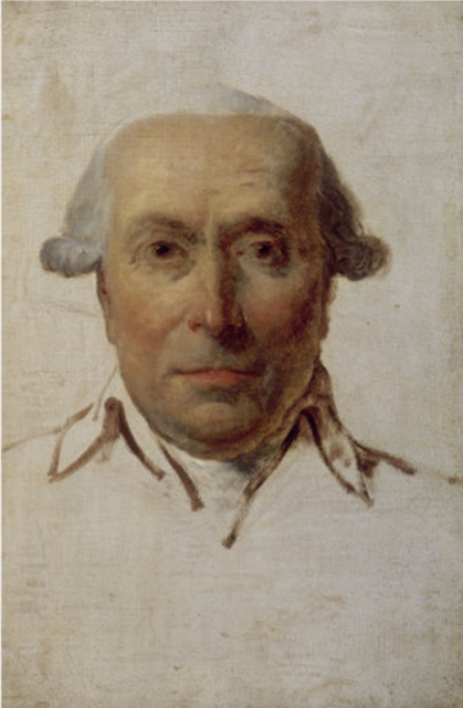 Philip Mazzei, physician and winemaker, (1730~1816). Portrait by the French painter Jacques Louis David, circa 1791.