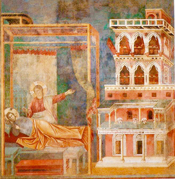 Giotto- Dream Of  Franciscus  in Montelucco- Assisi  Church- Assisi- Italy