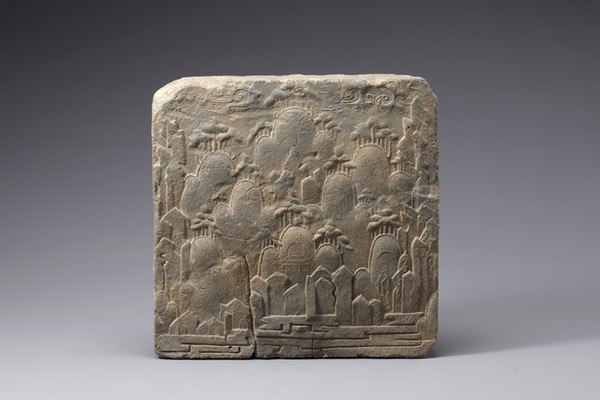 전시품  : 백제 산수 문전