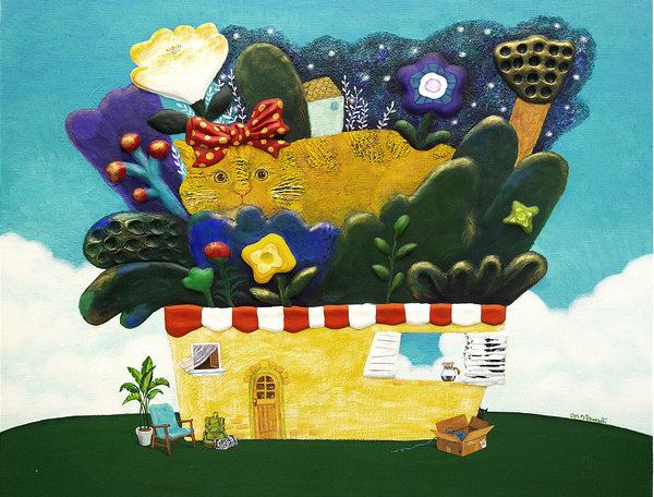 오늘도 선물 2021 - 72.7 x 60.6cm - mixed media on canvas