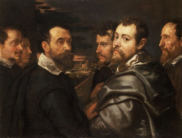 Pieter Paul Rubens - Self-Portrait in a Circle of Friends from Mantua – 1602- Wallraf RichartzMuseum Cologne – Germany