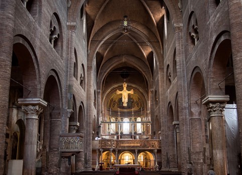 Cathedral inside- 1099-1183- Modena Italy