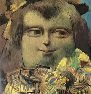 12살의 모나리자,1959, 유채와 템페라,211x195cm