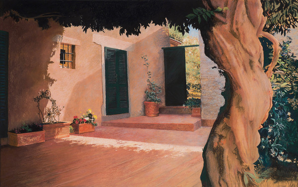 등나무가 있는 안뜰, Patio with Wisteria