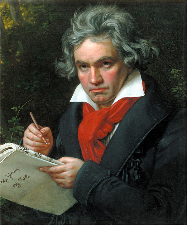 Portrait of Ludwig van Beethoven when composing the MissaSolemnis_Joseph Karl Stieler(1820)
