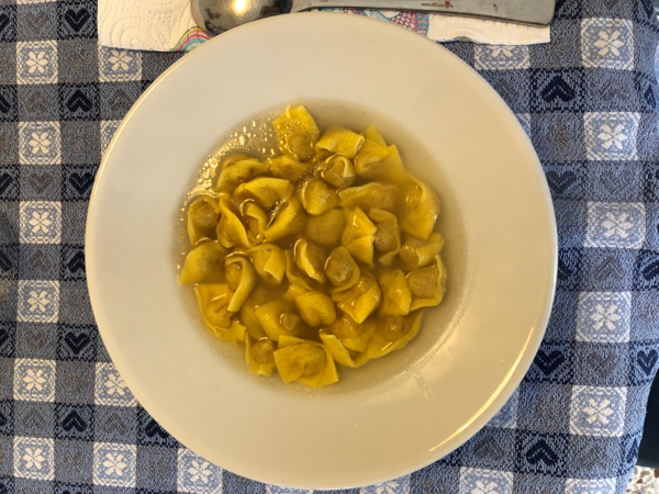 Modena – Traditional food- Tortelli in Broth