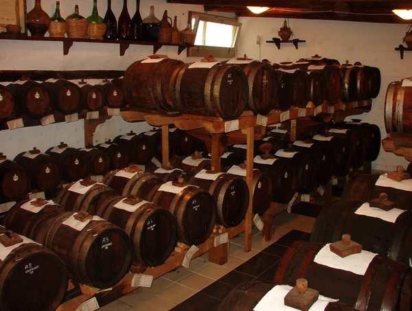 Modena - Barrels of balsamic vinegar aging