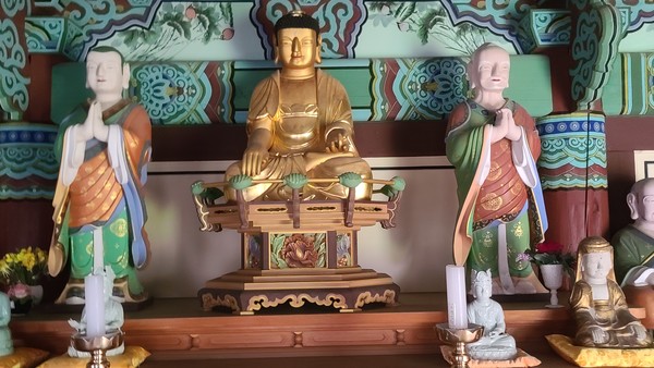 지장보살 좌우 도명존자 무도귀왕