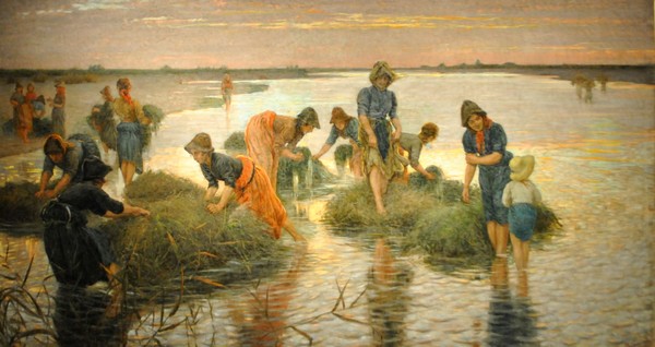 Nicolò Cannici- Le gramignaie al fiume, 1896, Firenze, Collezione Cassa di Risparmio di Firenze