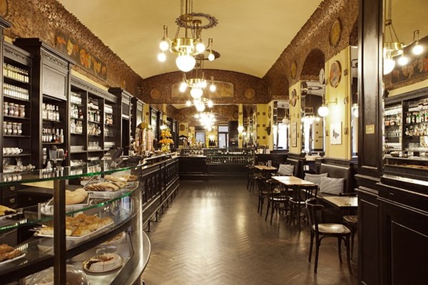 Trieste- Caffe San Marco founded 1914, a meeting place for many intellectuals