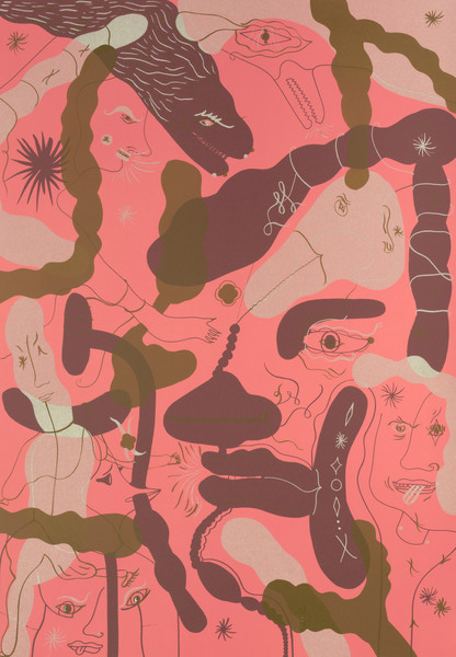 Jaime Hayon, The human animal dance 2, 100x70cm, 2021