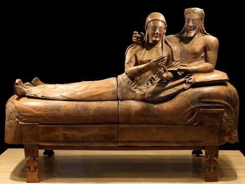 ​The Sarcophagus of the Spouses-late sixth century BC- National Etruscan Museum- Rome- Italy​