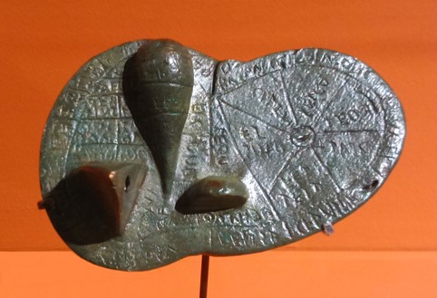 Liver of Piacenza-  with a diagram and Etruscan inscriptions-Municipal Museum of Piacenza