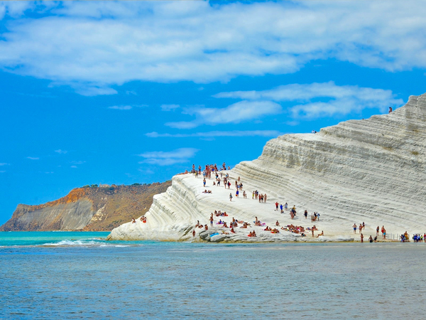 Sicily- Scala dei turchi- is among the most beautiful beaches all over Sicily- Agrigento- Sicily
