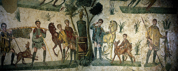 The Little Hunt - Mosaic - Villa Romana del Casale- 4th century AD- Piazza Armerina – Enna –Sicily