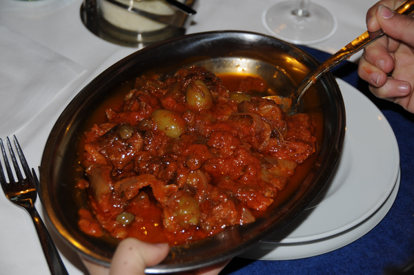 Caponata - a traditional Italian vegetable dish originating from Sicily