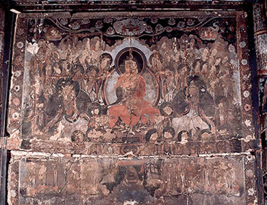 후불벽화 영산회상도 보물 제1614호