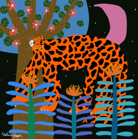 프로젝트 비곤(bEgONe)의 첫 번째 프로젝트 ‘멸종 위기 동물 시리즈’ 가운데 ‘아시아 치타’ NFT 아트