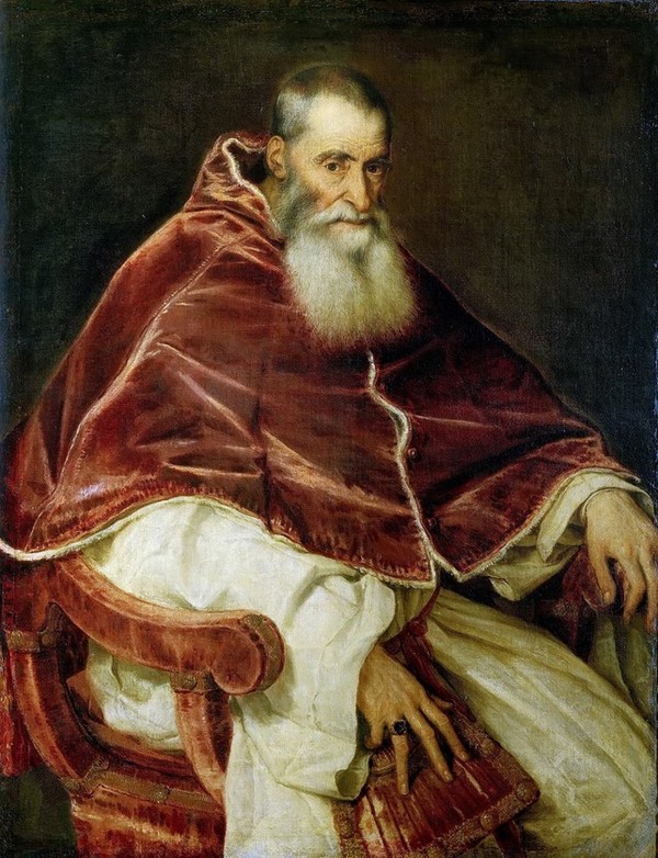 Tiziano- Portrait of Pope Paulus III- 1543- National Museum of Capodimonte –Naples- Italy