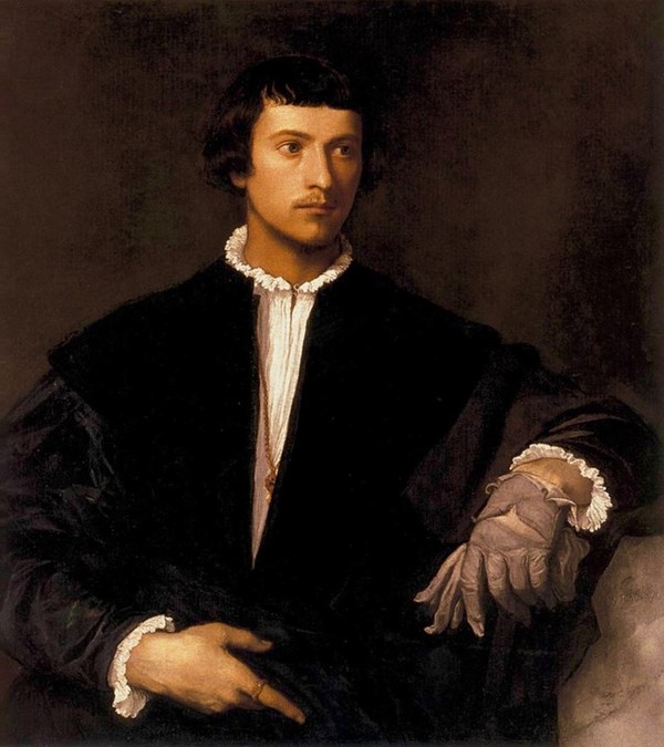 Tiziano- Man with a Glove – 1520-22- Louvre Museum- Paris- France