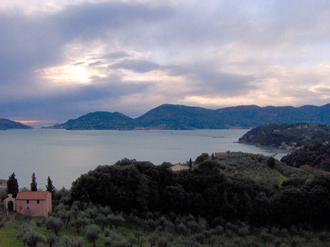 Bay of Poets- view from Pugliola- La spezia- Italy