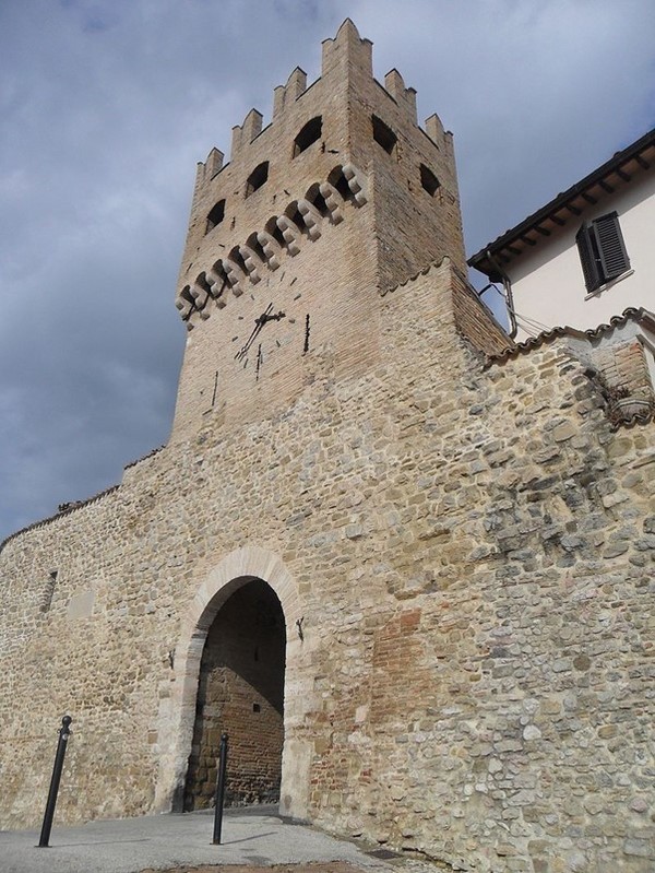 Porta Sant’Agostino. XIV century gate of Montefalco