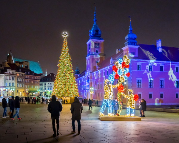 Iluminacja_Plac Zamkowy_fot. F. Kwiatkowski