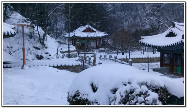 정암사 설경