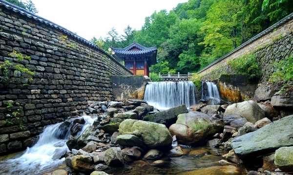 열목어 서식지에서 바라본 범종루