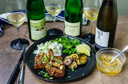 Riesling wine with lamb. (foodwineclick.com)