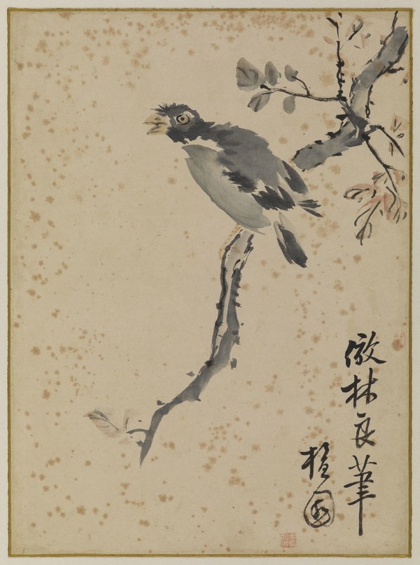 단원 김홍도, 화조도, 23.8x32.5, 18세기, 안산 성호박물관 소장(크기조정)