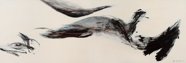 비상 soaring 324x112cm mixed media on canvas 2015년