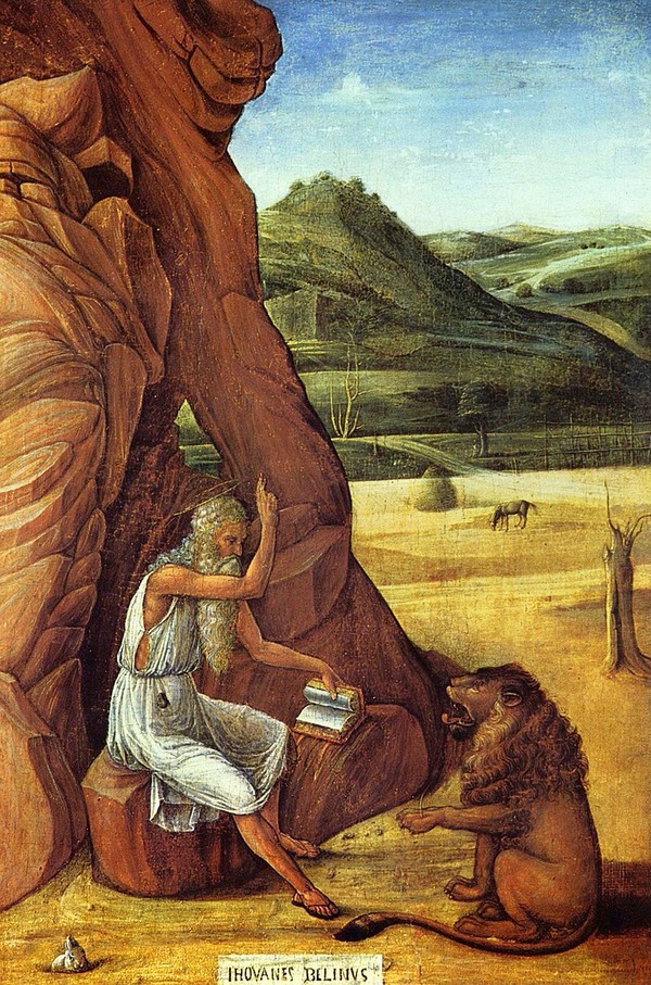 Giovanni Bellini_ San Girolamo nel deserto, c.1455