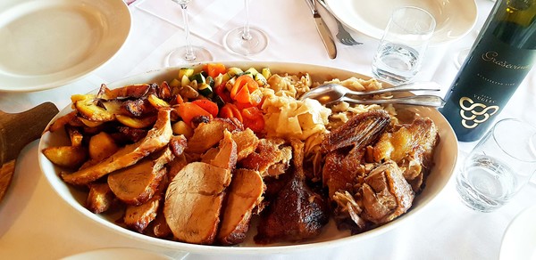 Grilled meat platter