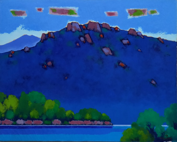 신종섭_산의 소리-강호(江湖), Oil on canvas