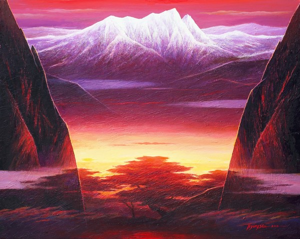 이병석_산정(山情)-바람이 머무는 곳, Mixed media on canvas