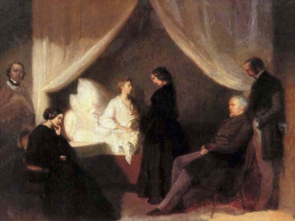 Last moments of Frédéric Chopin_Teofil Kwiatkowski(1849~1850)
