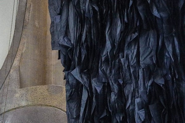 Joël Andrianomearisoa, detail of installation ‘The Five Continents of All Our Desires’, 2022, a site-specific commission for Zeitz MOCAA. Photo by Storm Janse van Rensburg