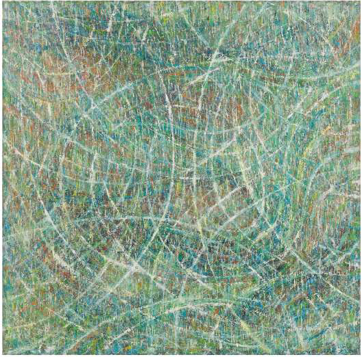 뉴심포니 No.4: 윤회로부터의 탈출 3 / 2018 / 아사에 유화 / 100 x 100 cm