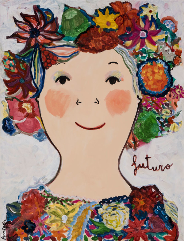 Future, Oil on canvas, 116 × 89 cm © 2021, Eva Armisen, All rights reserved