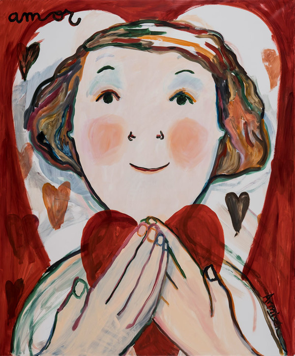 Love, Oil on canvas, 195 × 162 cm © 2021, Eva Armisen, All rights reserved