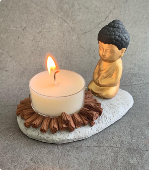 2022서울국제불교박람회 크라우드 펀딩 제품 불멍 석고방향제