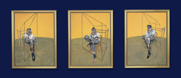 Francis Bacon's 1969 triptych Three Studies of Lucian Freud.Christie's/Getty Images