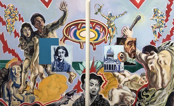 Jegors Buimisters, The violent bear it away, 2019, 120 x 190 cm, Acrylic on canvas