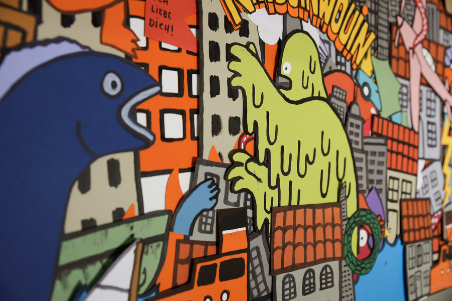 Props for NIWOUINWOUIN - Catastrophe_(c)Jean Jullien Studio