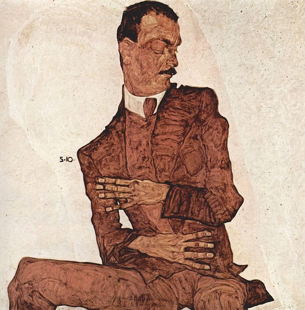 Egon Schiele, Portrait of Arthur Rössler, 1910