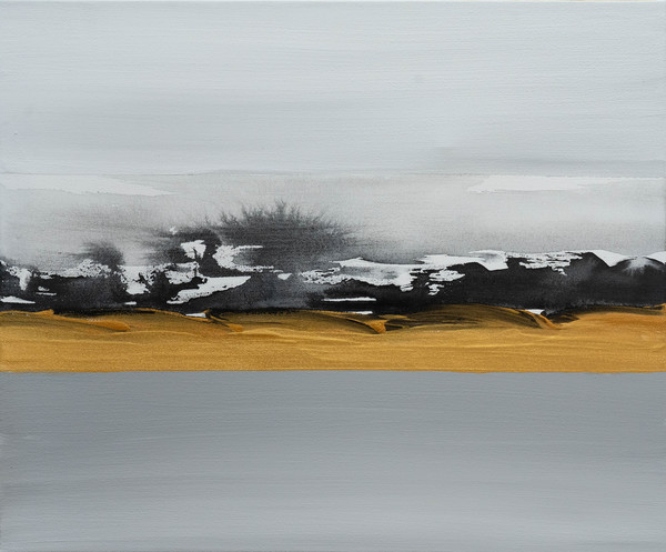 김영화, serence- moment, 160x130cm, 石彩 + 粉彩, on the canvas, 2022