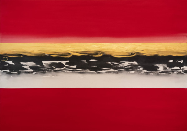 김영화, strong energy- moment, 160x117cm, 石彩 + 粉彩, on the canvas, 2022