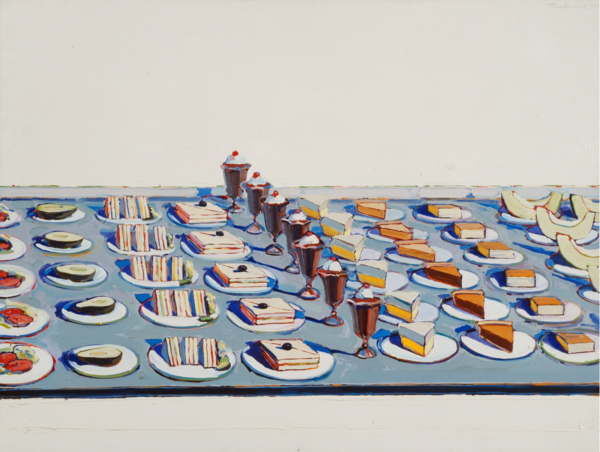 Salads, Sandwiches, and Desserts_Wayne Thiebaud(1962)