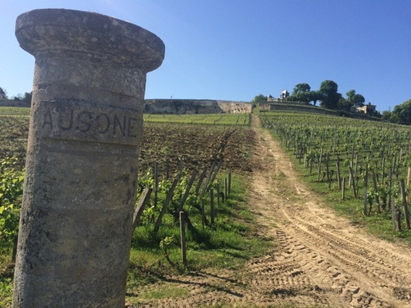 Chateau Ausone winery in Saint-Émilion. This winery takes its name from the Roman writer Decimus Magnus Ausonius (310~395 AD) who owned here about 100 acres of vineyards. Photo Credits: Marla Norman www.travelcuriousoften.com